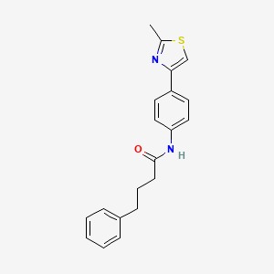 N-[4-(2-methyl-1,3-thiazol-4-yl)phenyl]-4-phenylbutanamide