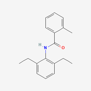 molecular formula C18H21NO B2788232 2',6'-Diethyl-2-methylbenzanilide CAS No. 34743-32-3