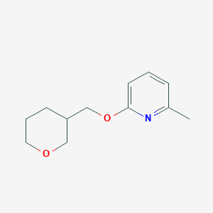 molecular formula C12H17NO2 B2788233 2-Methyl-6-[(oxan-3-yl)methoxy]pyridine CAS No. 2201692-83-1