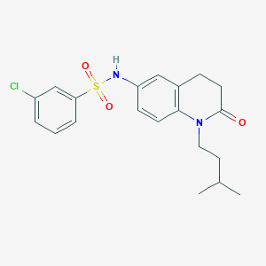 3-chloro-N-(1-isopentyl-2-oxo-1,2,3,4-tetrahydroquinolin-6-yl)benzenesulfonamide