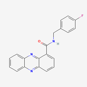 molecular formula C20H14FN3O B2788243 N-(4-fluorobenzyl)phenazine-1-carboxamide CAS No. 946268-37-7