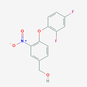 molecular formula C13H9F2NO4 B2788244 [4-(2,4-Difluorophenoxy)-3-nitrophenyl]methanol CAS No. 338960-82-0