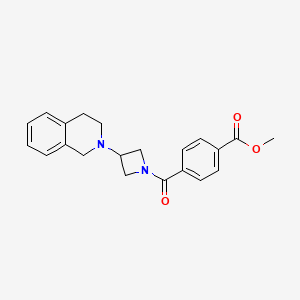 methyl 4-(3-(3,4-dihydroisoquinolin-2(1H)-yl)azetidine-1-carbonyl)benzoate