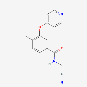 N-(cyanomethyl)-4-methyl-3-(pyridin-4-yloxy)benzamide