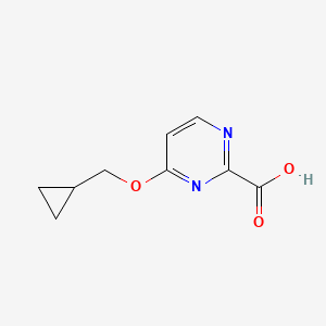 molecular formula C9H10N2O3 B2788261 4-(Cyclopropylmethoxy)pyrimidine-2-carboxylic acid CAS No. 1697314-52-5; 1862409-88-8