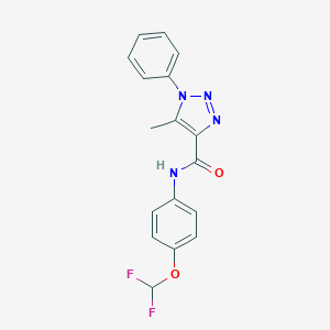 N-[4-(difluoromethoxy)phenyl]-5-methyl-1-phenyl-1H-1,2,3-triazole-4-carboxamide