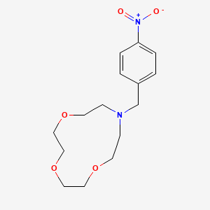 molecular formula C15H22N2O5 B2788287 10-(4-Nitrobenzyl)-1,4,7-trioxa-10-azacyclododecane CAS No. 300359-71-1