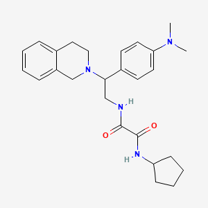 N1-cyclopentyl-N2-(2-(3,4-dihydroisoquinolin-2(1H)-yl)-2-(4-(dimethylamino)phenyl)ethyl)oxalamide