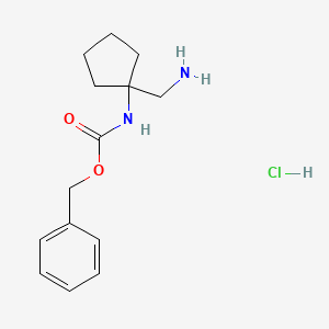 Benzyl (1-(aminomethyl)cyclopentyl)carbamate hydrochloride