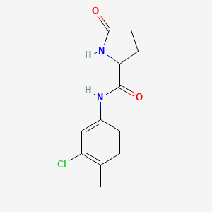 N-(3-Chloro-4-methylphenyl)-5-oxo-2-pyrrolidinecarboxamide