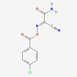 [(E)-(2-amino-1-cyano-2-oxoethylidene)amino] 4-chlorobenzoate