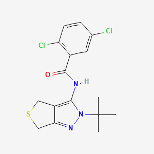 N-(2-tert-butyl-4,6-dihydrothieno[3,4-c]pyrazol-3-yl)-2,5-dichlorobenzamide