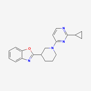 2-[1-(2-Cyclopropylpyrimidin-4-yl)piperidin-3-yl]-1,3-benzoxazole