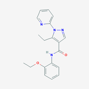 N-(2-ethoxyphenyl)-5-ethyl-1-(2-pyridinyl)-1H-pyrazole-4-carboxamide