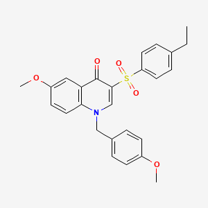 3-((4-ethylphenyl)sulfonyl)-6-methoxy-1-(4-methoxybenzyl)quinolin-4(1H)-one