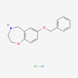 7-(Benzyloxy)-2,3,4,5-tetrahydro-1,4-benzoxazepine hydrochloride
