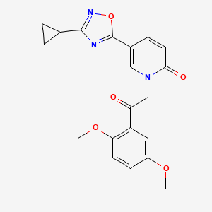 5-(3-cyclopropyl-1,2,4-oxadiazol-5-yl)-1-(2-(2,5-dimethoxyphenyl)-2-oxoethyl)pyridin-2(1H)-one