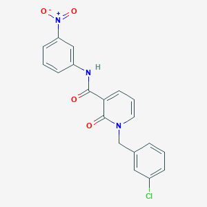 molecular formula C19H14ClN3O4 B2788387 1-(3-chlorobenzyl)-N-(3-nitrophenyl)-2-oxo-1,2-dihydropyridine-3-carboxamide CAS No. 899991-76-5