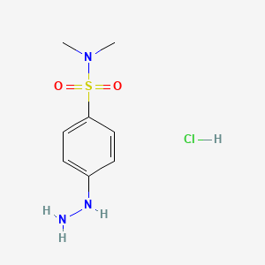 4-hydrazinyl-N,N-dimethylbenzene-1-sulfonamide hydrochloride