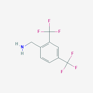 molecular formula C9H7F6N B2788395 2,4-Bis(trifluoromethyl)benzylamine CAS No. 286010-20-6