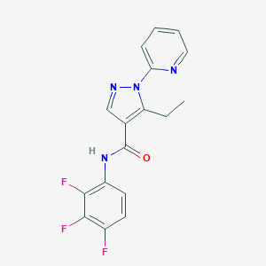 5-ethyl-1-(2-pyridinyl)-N-(2,3,4-trifluorophenyl)-1H-pyrazole-4-carboxamide