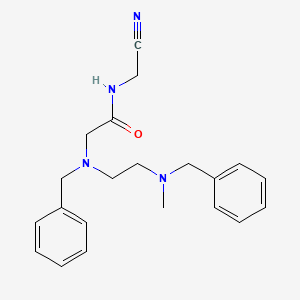 2-[benzyl({2-[benzyl(methyl)amino]ethyl})amino]-N-(cyanomethyl)acetamide