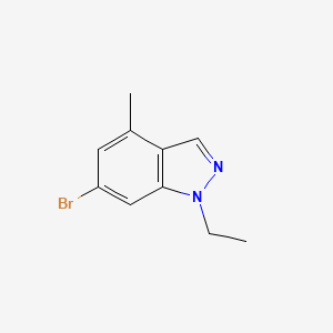 molecular formula C10H11BrN2 B2788412 6-bromo-1-ethyl-4-methyl-1H-indazole CAS No. 1693763-40-4