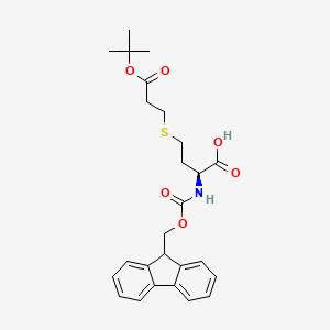 molecular formula C26H31NO6S B2788427 (2S)-4-{[3-(tert-butoxy)-3-oxopropyl]sulfanyl}-2-({[(9H-fluoren-9-yl)methoxy]carbonyl}amino)butanoic acid CAS No. 98441-66-8