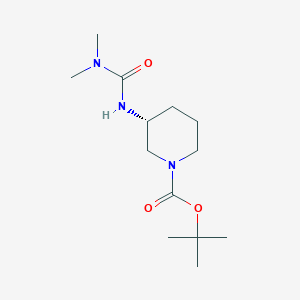 molecular formula C13H25N3O3 B2788438 (R)-tert-Butyl 3-(3,3-dimethylureido)piperidine-1-carboxylate CAS No. 1286207-28-0