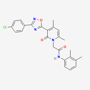 2-(3-(3-(4-chlorophenyl)-1,2,4-oxadiazol-5-yl)-4,6-dimethyl-2-oxopyridin-1(2H)-yl)-N-(2,3-dimethylphenyl)acetamide