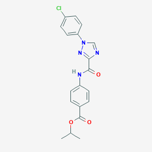 isopropyl 4-({[1-(4-chlorophenyl)-1H-1,2,4-triazol-3-yl]carbonyl}amino)benzoate