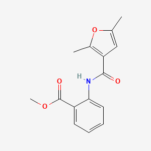 molecular formula C15H15NO4 B2788453 Methyl 2-(2,5-dimethylfuran-3-carboxamido)benzoate CAS No. 179757-96-1