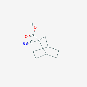 molecular formula C10H13NO2 B2788458 2-Cyanobicyclo[2.2.2]octane-2-carboxylic acid CAS No. 2126179-12-0