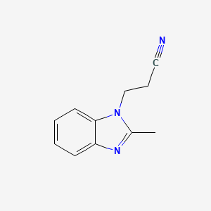 molecular formula C11H11N3 B2788460 3-(2-methyl-1H-benzimidazol-1-yl)propanenitrile CAS No. 64266-18-8