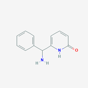 molecular formula C12H12N2O B2788471 6-(amino(phenyl)methyl)pyridin-2(1H)-one CAS No. 140372-87-8