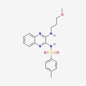 N-[3-(3-methoxypropylamino)quinoxalin-2-yl]-4-methylbenzenesulfonamide