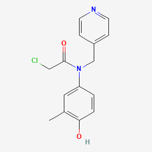 molecular formula C15H15ClN2O2 B2788481 2-Chloro-N-(4-hydroxy-3-methylphenyl)-N-(pyridin-4-ylmethyl)acetamide CAS No. 1397228-81-7