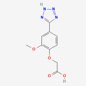 [2-methoxy-4-(2H-tetrazol-5-yl)phenoxy]acetic acid