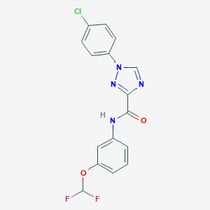 1-(4-chlorophenyl)-N-[3-(difluoromethoxy)phenyl]-1H-1,2,4-triazole-3-carboxamide
