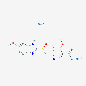 molecular formula C₁₇H₁₅N₃Na₂O₅S B027885 奥美拉唑二钠盐 CAS No. 120003-84-1