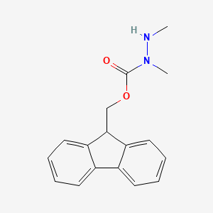 molecular formula C17H18N2O2 B2788507 (9H-fluoren-9-yl)methyl 1,2-dimethylhydrazinecarboxylate CAS No. 858353-45-4