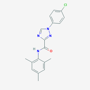 molecular formula C18H17ClN4O B278851 1-(4-chlorophenyl)-N-mesityl-1H-1,2,4-triazole-3-carboxamide 