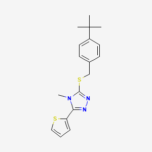 3-[(4-Tert-butylphenyl)methylsulfanyl]-4-methyl-5-thiophen-2-yl-1,2,4-triazole
