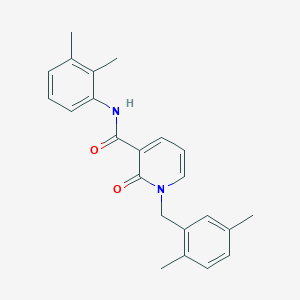 molecular formula C23H24N2O2 B2788528 1-(2,5-dimethylbenzyl)-N-(2,3-dimethylphenyl)-2-oxo-1,2-dihydropyridine-3-carboxamide CAS No. 941952-70-1