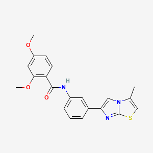 2,4-dimethoxy-N-(3-(3-methylimidazo[2,1-b]thiazol-6-yl)phenyl)benzamide