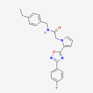 N-(4-ethylbenzyl)-2-(2-(3-(4-fluorophenyl)-1,2,4-oxadiazol-5-yl)-1H-pyrrol-1-yl)acetamide