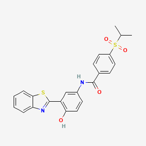 N-(3-(benzo[d]thiazol-2-yl)-4-hydroxyphenyl)-4-(isopropylsulfonyl)benzamide