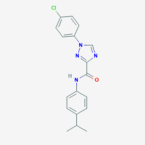 1-(4-chlorophenyl)-N-(4-isopropylphenyl)-1H-1,2,4-triazole-3-carboxamide