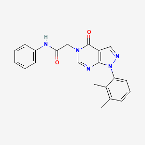 2-[1-(2,3-dimethylphenyl)-4-oxopyrazolo[3,4-d]pyrimidin-5-yl]-N-phenylacetamide