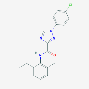 1-(4-chlorophenyl)-N-(2-ethyl-6-methylphenyl)-1H-1,2,4-triazole-3-carboxamide